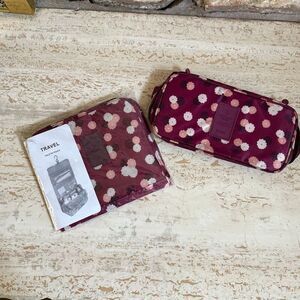 Floral print toiletry & undergarment bags travel packing bags organizers